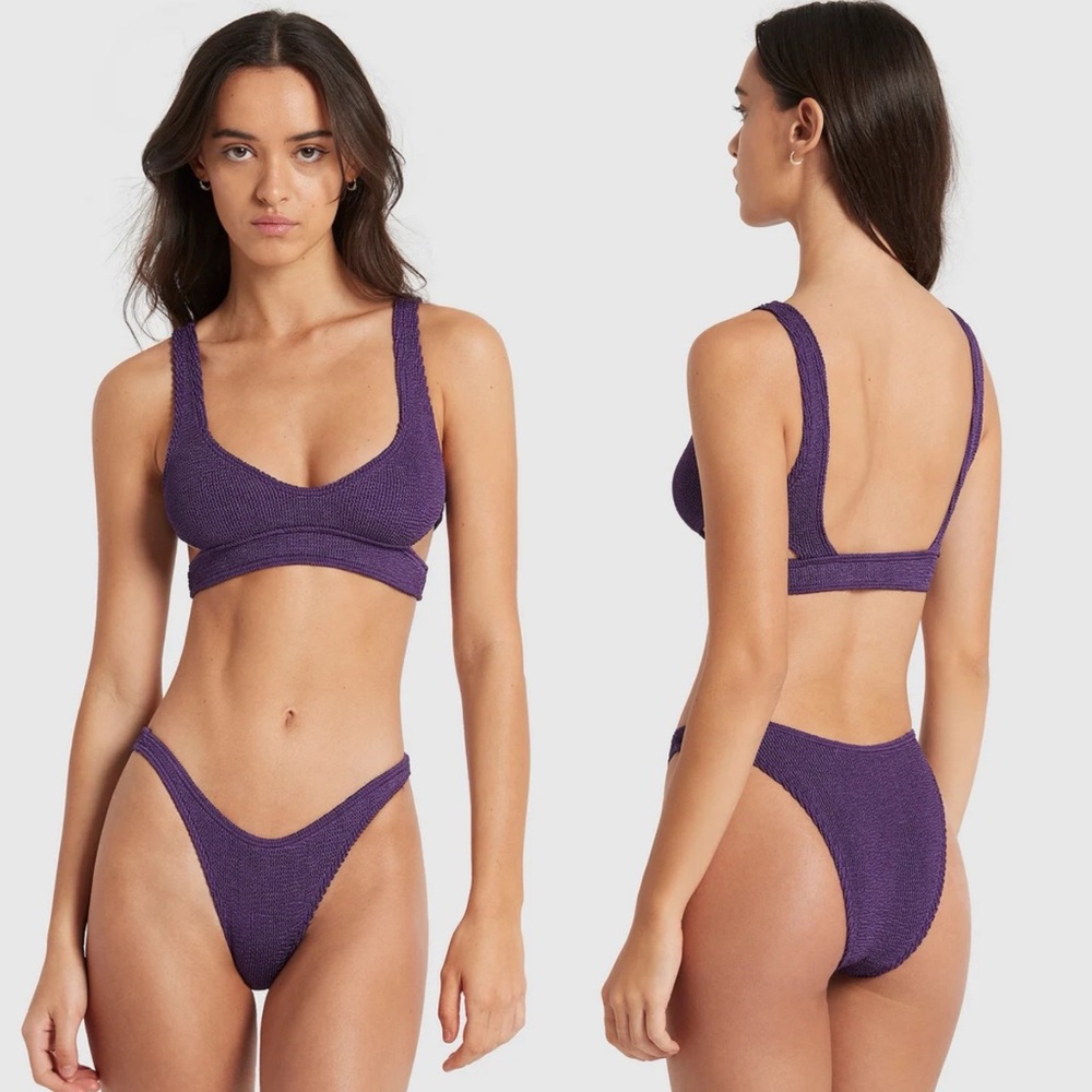NWT Nino Cutout Bikini Top Dahlia Shimmer